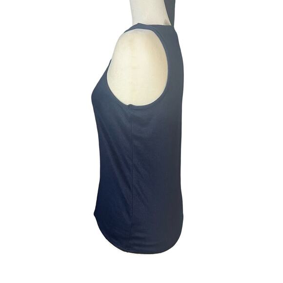 Lucky Brand Woman's Navy Blue Knitted Sleeveless Tank Top- Size S - Picture 3 of 7